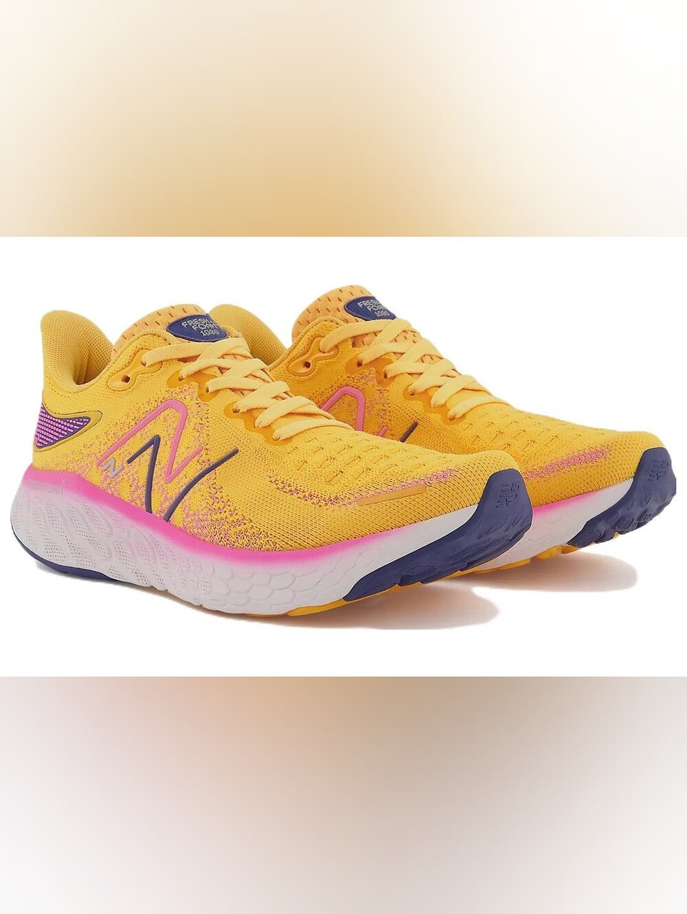 ⭐New Balance Women's Neon Orange Fresh Foam with Pink and Navy